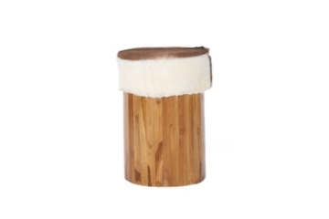 Picture of TIRICH Stool (Genuine Goathide)