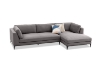 Picture of AMELIE Fabric Sectional Sofa with Ottoman (Dark Grey)
