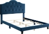 Picture of COVE Fabric Upholstery Bed Frame in Double Size (Blue)