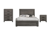 Picture of GLYNDON 3PC Bedroom Combo Set  in Double/Queen/King Size (Dark Grey)