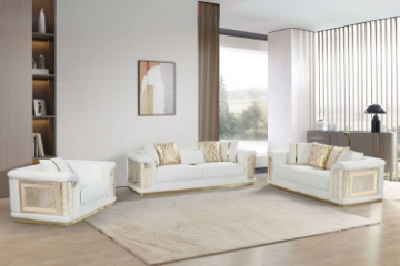 Picture of ANCONA Velvet Sofa Range (Beige)