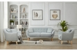 Picture of LUNA Fabric Sofa Range with Pillows (Light Grey)