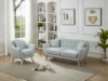 Picture of LUNA Sofa with Pillows (Light Grey) - 2 Seater (Loveseat)