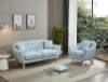 Picture of LUNA Fabric Sofa Range with Pillows (Light Blue)