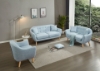 Picture of LUNA Sofa with Pillows (Light Blue) - Loveseat+Sofa Set	