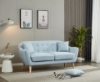 Picture of LUNA Sofa with Pillows (Light Blue) - Armchair+Loveseat+Sofa Set