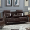 Picture of TAZAN Top Leather Match Power Reclining  Sofa Range with USB Port (Brown) 