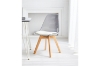 Picture of EFRON Dining Chair with White  Cushion (Clear)