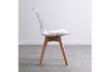 Picture of EFRON Dining Chair with White  Cushion (Clear)