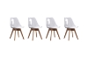 Picture of EFRON Dining Chair with White Cushion (Clear) - Single	