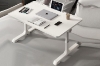 Picture of VISBY Aluminum Frame Folding Laptop Table with Trays, Drawer & Reading Rack (White)