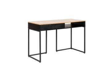 Picture of MASS 120 1-Drawer Office Desk (Oak & Black)