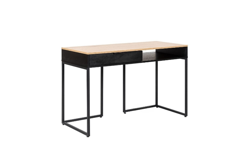 Picture of MASS 120 1-Drawer Office Desk (Oak & Black)