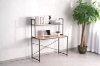 Picture of HENMAN 120 Work Desk with Top Shelf (Black)