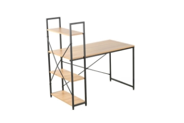 Picture of CITY 120/140 Desk with Reversible Shelf (Black)