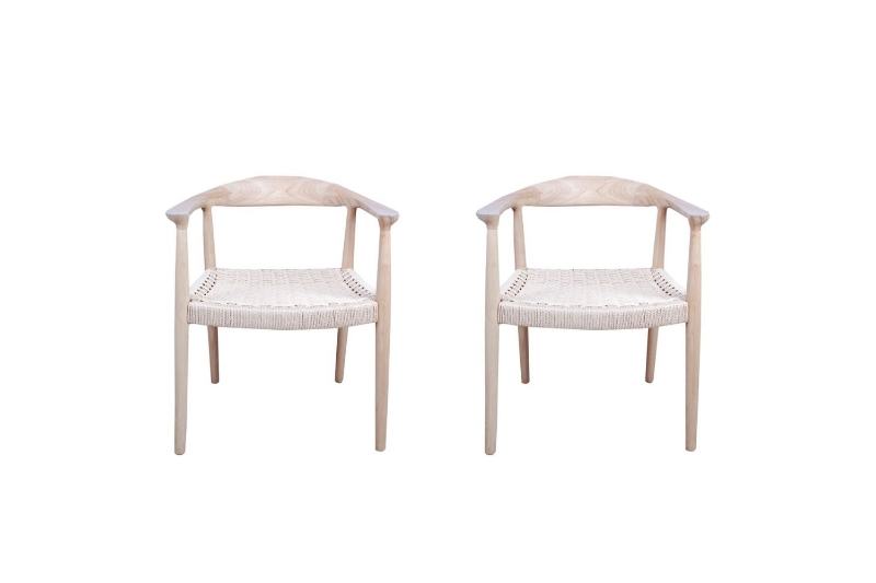 Picture of HANS J WEGNER Round Chair Replica (Natural) - 2 Chairs in 1 Carton