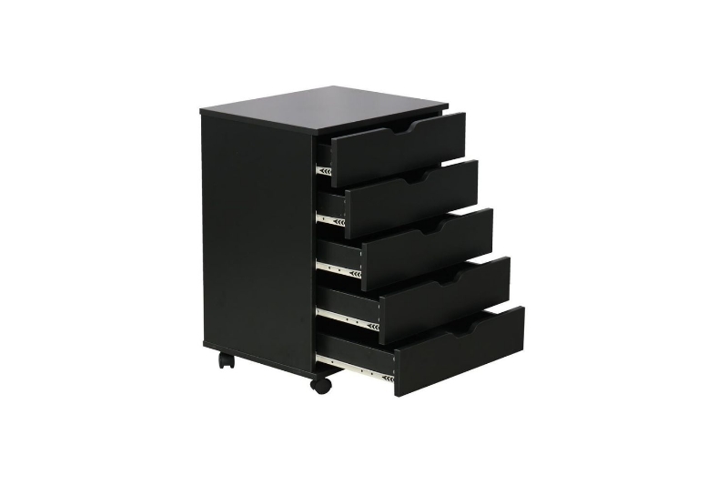 Picture of WOOSTER 5 Drawer File Cabinet (Black)