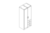 Picture of BESTA Wall Solution Modular Wardrobe - 2 Door 3 Short Drawer (BDE)