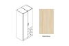 Picture of BESTA 2 DOOR 3 SHORT DRW Wall Solution Modular Wardrobe (BDE) - Oak Color