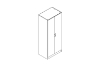 Picture of BESTA Wall Solution Modular Wardrobe - 2 Door (AFG)
