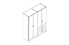Picture of BESTA Wall Solution Modular Wardrobe - 4 Door 3 Drawer (BFGHK)