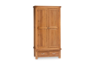 Picture of WESTMINSTER Solid Oak 2-Door and 2-Drawer Wardrobe