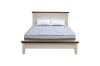 Picture of NOTTINGHAM Solid Oak Wood Bed Frame in Queen/Eastern King Size (White)
