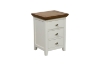 Picture of NOTTINGHAM 3-Drawer Solid Oak Bedside Table (White)