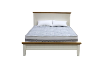 Picture of NOTTINGHAM 5PC Solid Oak Bedroom Combo Set in Queen/Eastern King Size (White)