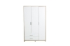 Picture of DUBLIN 3-Door 2-Drawer Wardrobe (White + Oak Color)