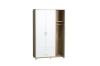 Picture of DUBLIN 3-Door 2-Drawer Wardrobe (White + Oak Color)