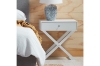 Picture of LINO 1-Drawer Foldable Bedside Table (White)
