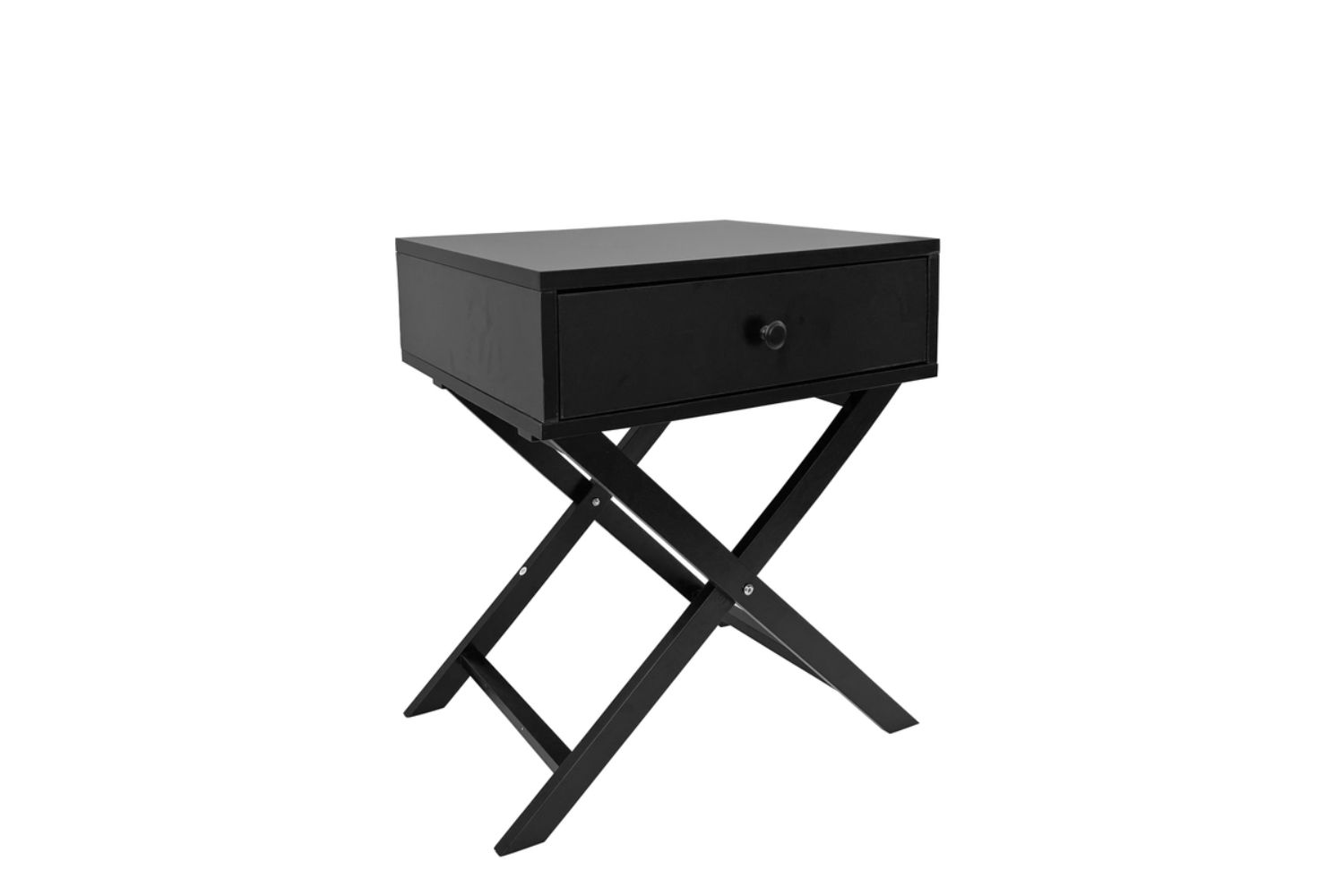 LINO 1Drawer Foldable Bedside Table (Black)iFurnitureThe largest