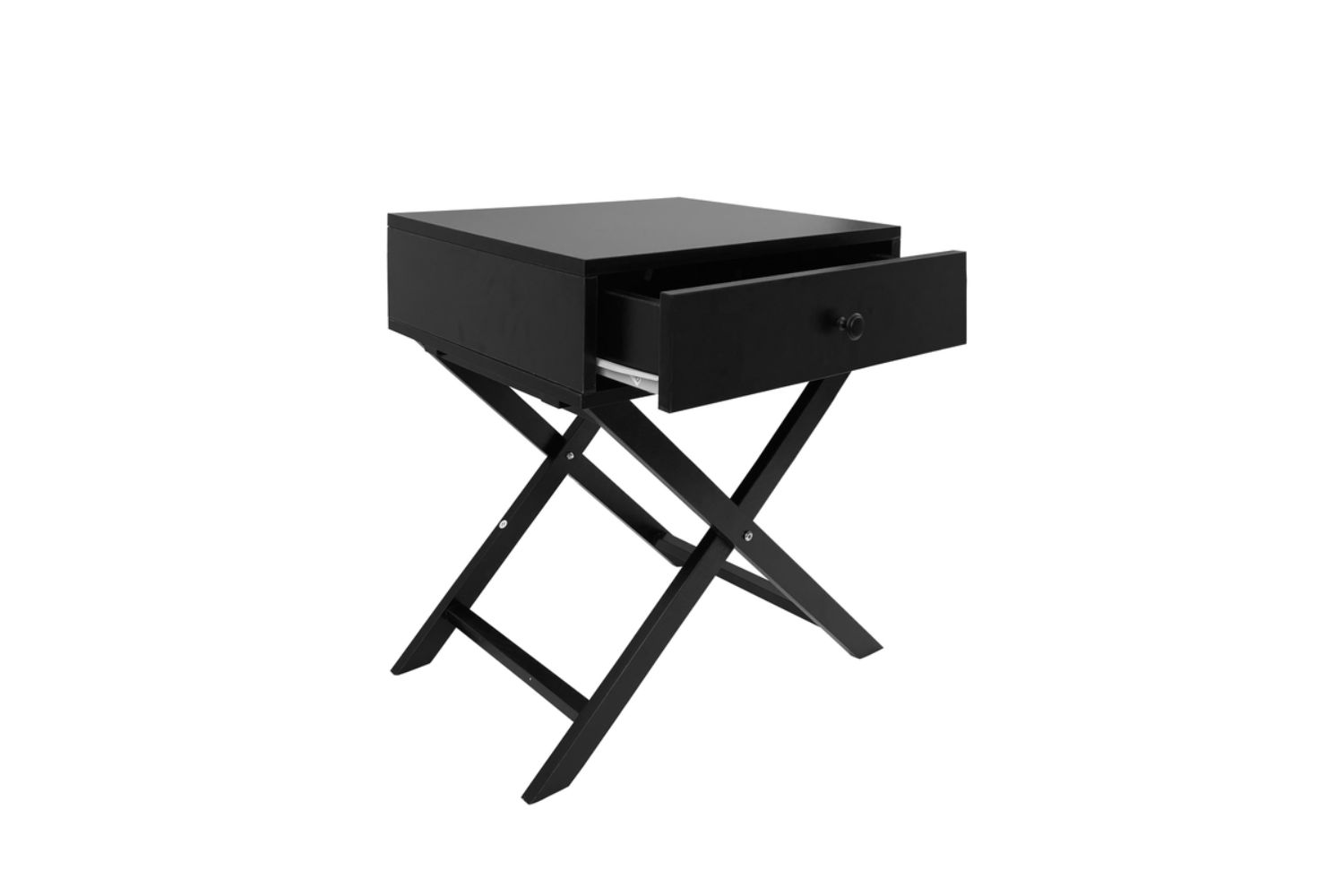 LINO 1Drawer Foldable Bedside Table (Black)iFurnitureThe largest
