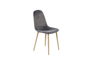 Picture of OSLO Velvet Dining Chair (Grey) - Single