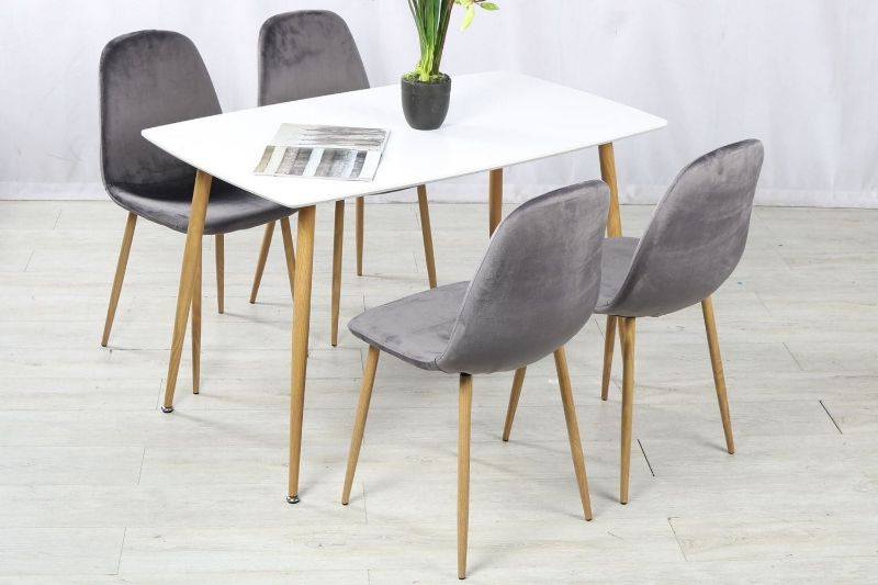 Picture of OSLO 5PC Dining Set (Grey Velvet)