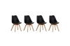 Picture of EFRON Dining Chair with Black Cushion (Black)