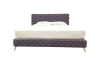 Picture of ZARAGO Linen Upholstered Button-Tufted Bed Frame (Light Grey) - Queen