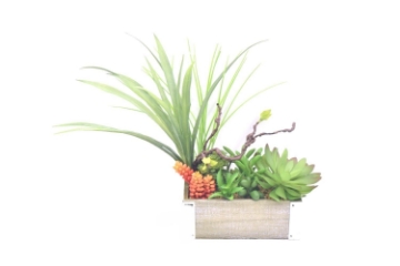 Picture of ARTIFICIAL PLANT 294 with Wooden Look Vase (20cm x 35cm)