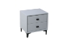 Picture of HOVER 2-Drawer Nightstand (Silver Grey)