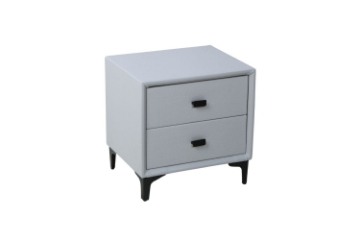Picture of HOVER 2-Drawer Nightstand (Silver Grey)