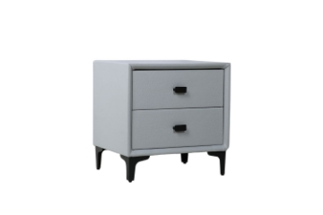 Picture of HOVER 2-Drawer Bedside Table (Silver Grey)