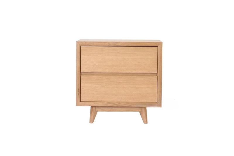 Picture of WAVERLEY 2-Drawer Natural Oak Bedside Table