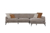 Picture of PALERMO Fabric Facing Right Sectional Sofa (Brown)