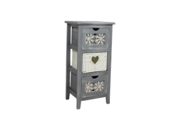 Picture of NORA 3-Drawer Wooden Cabinet 