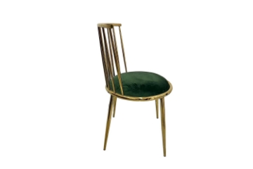 Picture of MARBELLO Gold Frame Velvet Dining Chair (Green)
