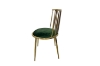 Picture of MARBELLO Gold Frame Velvet Dining Chair (Green)