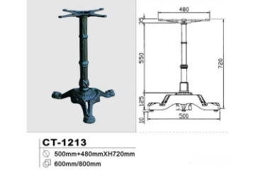 Picture of [Commercial Supply Only] TIGER 50 Ornate Cast Iron Tripod Table Base