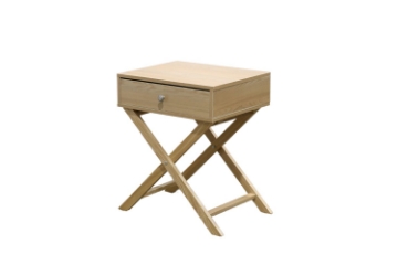 Picture of LINO 1-Drawer Foldable Bedside Table (Oak)