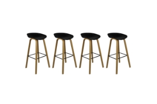 Picture of PURCH H25.5" Barstool Metal Legs (Black) - 4 Chairs in 1 Carton